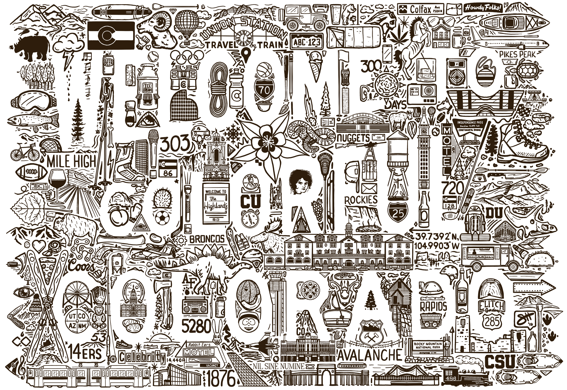 Welcome to Colorful Colorado Iconoflage