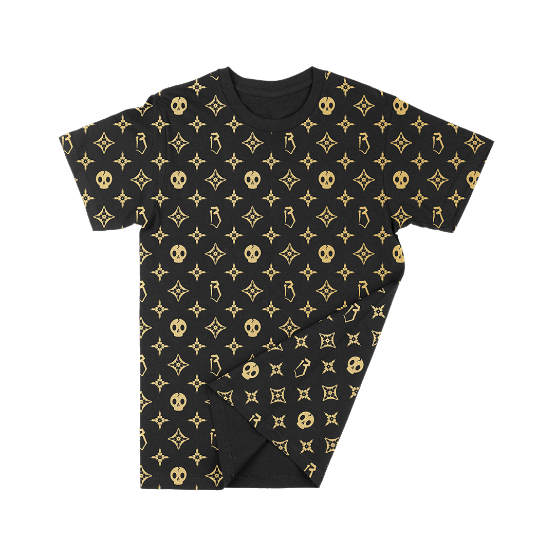 Bad Luck Monogram Pattern T-Shirt
