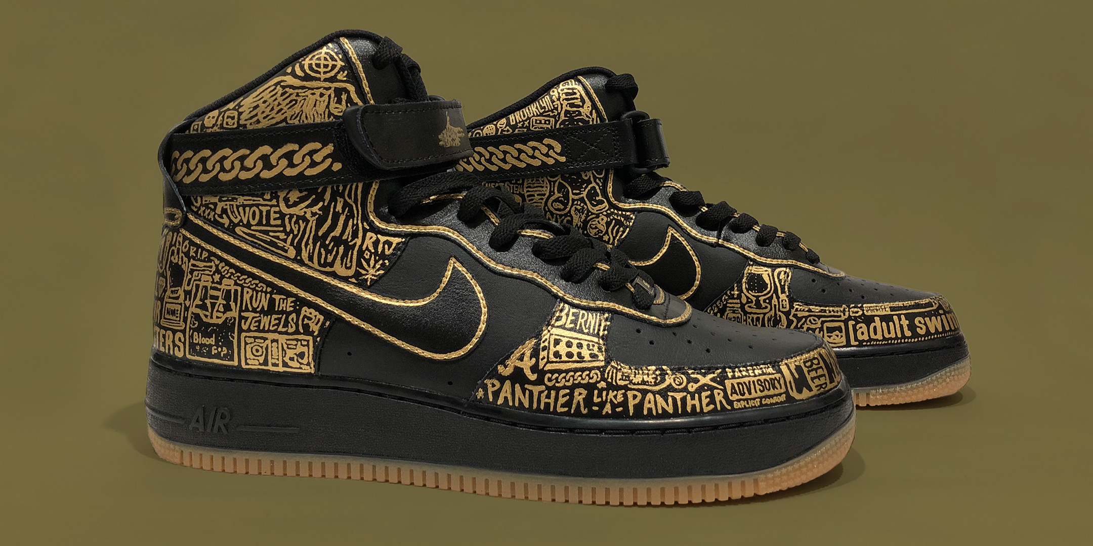 Run the Jewels Air Force 1 Pair Right Side