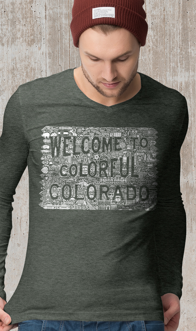 Welcome to Colorado-Mens Long Sleeve Shirt