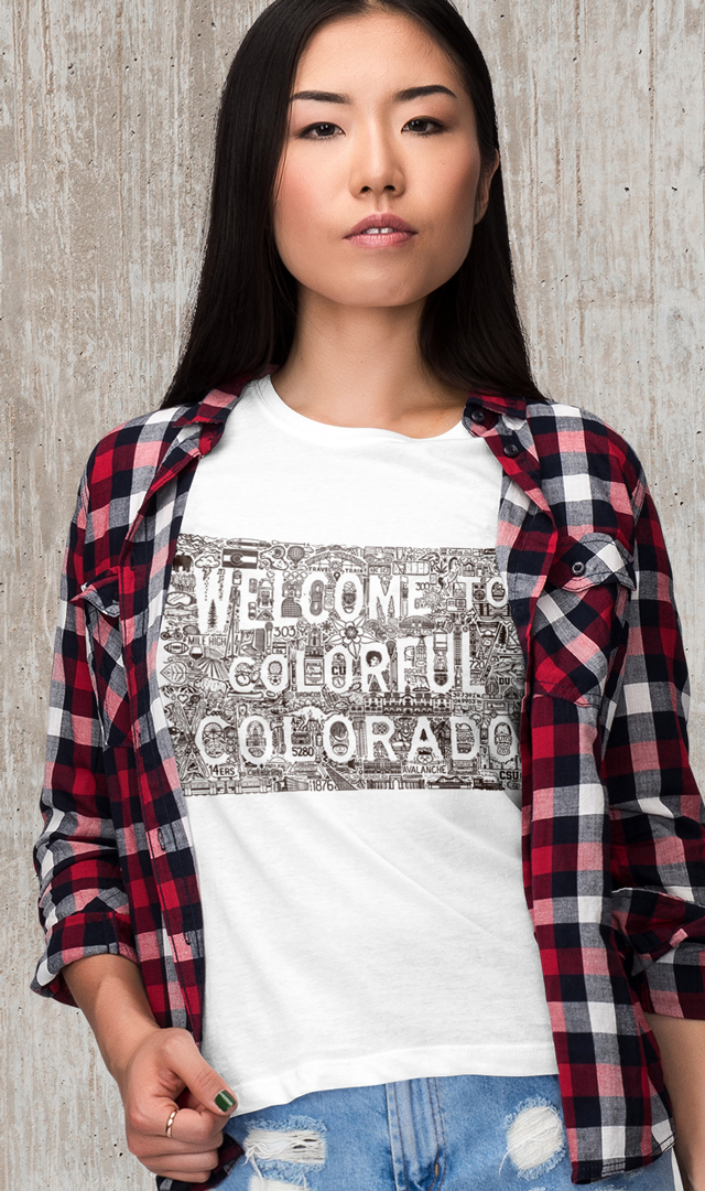 Welcome to Colorado-Womens Short Sleeve Shirt