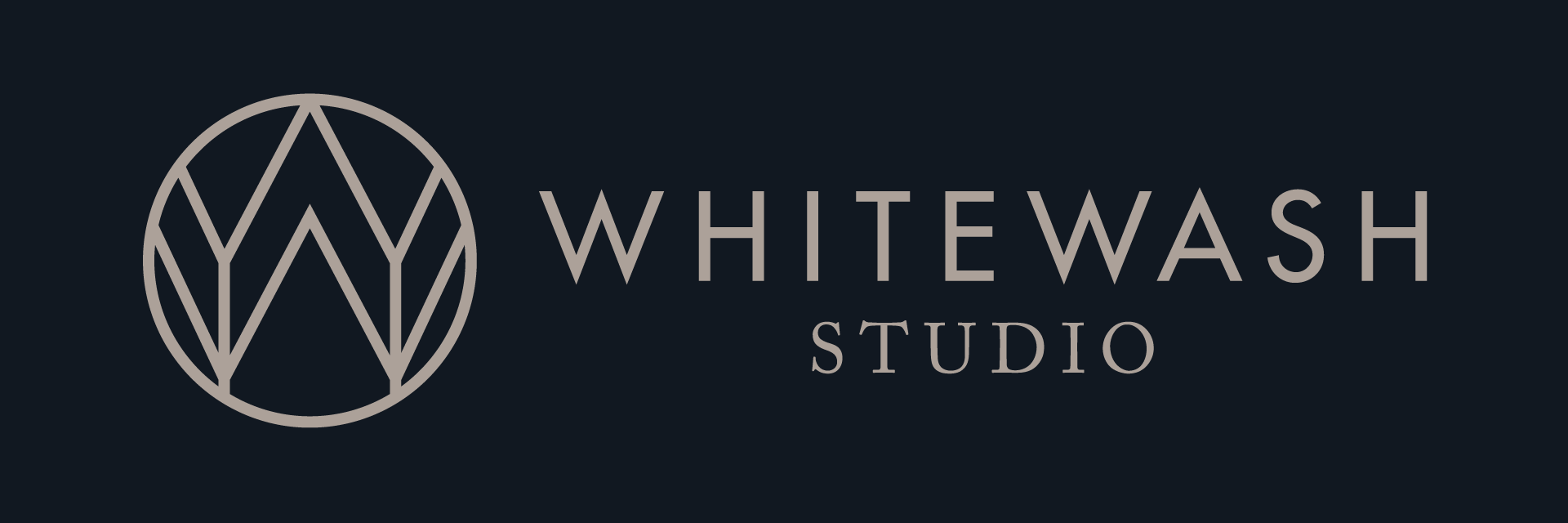 Whitewash Studio Horizontal Lockup